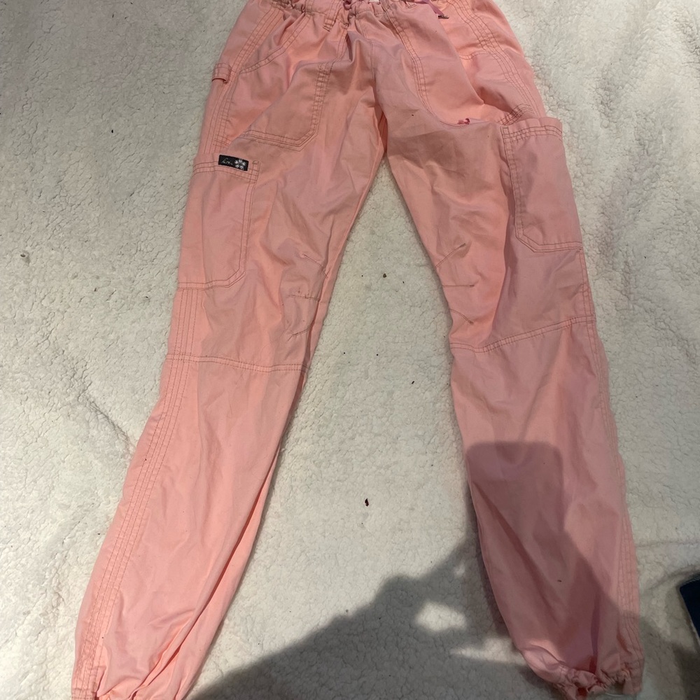 Baby pink koi xs cinch scrub pants